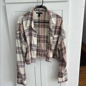 Plaid Women's cropped Flannel
